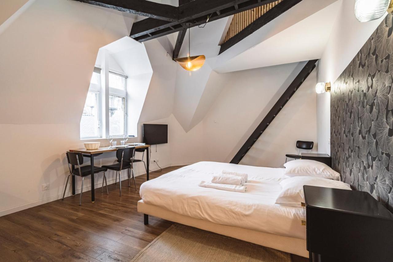 Tournelles Vue Cathedrale- Maison Climatisee Du Xvie Siecle Classee Apartment Reims Luaran gambar